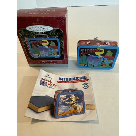 Hallmark Other - VTG Hallmark Keepsake Ornament‎ Superman Commemorative Ed. 1998 Lunchbox QX6423